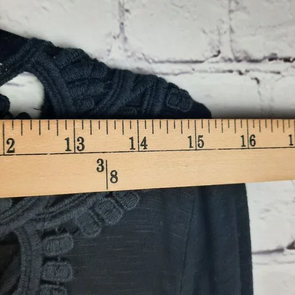 Anthropologie Meadow Rue Bobbin Lace Long Sleeve Slub Top - Picture 5 of 12